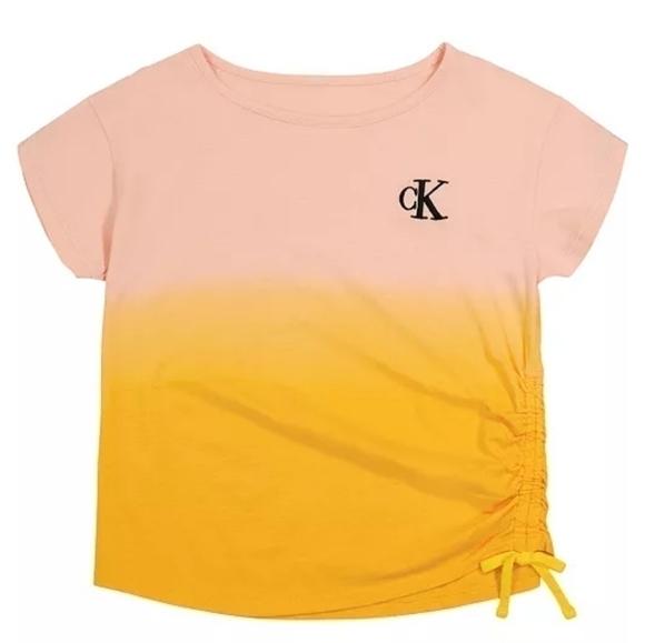 𝅺calvin Klein Big Girls Logo Ombre T-shirt - Picture 1 of 4
